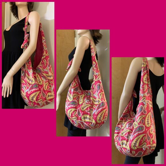 DISNEY Disneyworld Disneyland Light Weight Large TINKERBELL Knotted Sling Bag - Picture 2 of 15